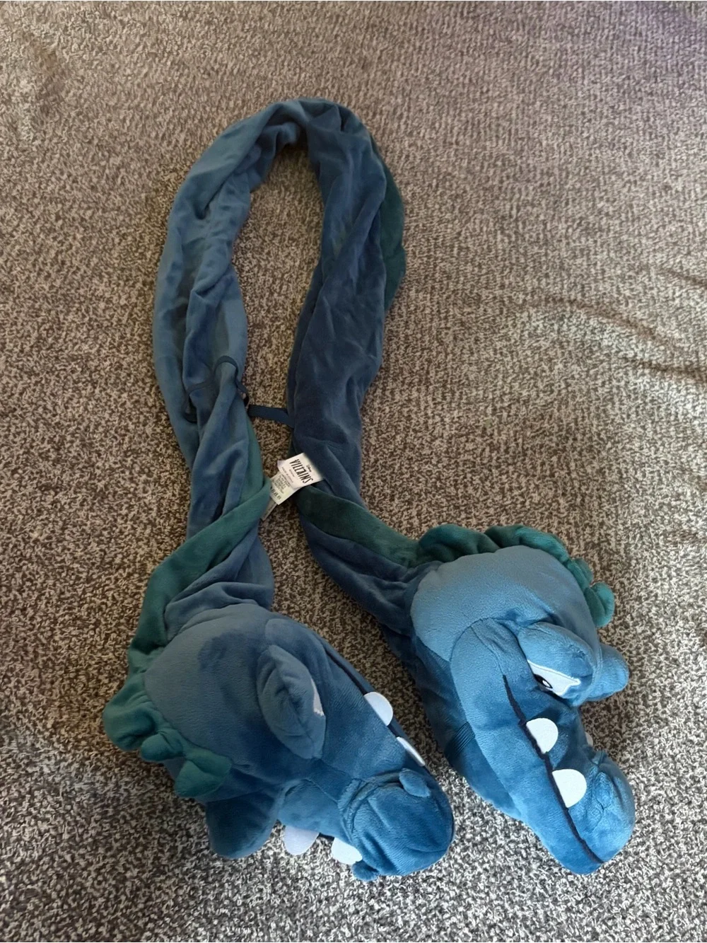 Disney Villains Plush Blue Dragon Kids One Piece scarf